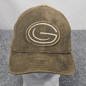 Vintage Green Bay Packers Hat New Era Brown Patina Adjustable Strapback NFL 90s